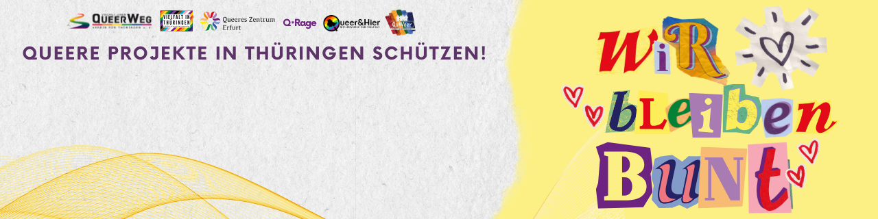 Queere Projekte in Thüringen schützen!