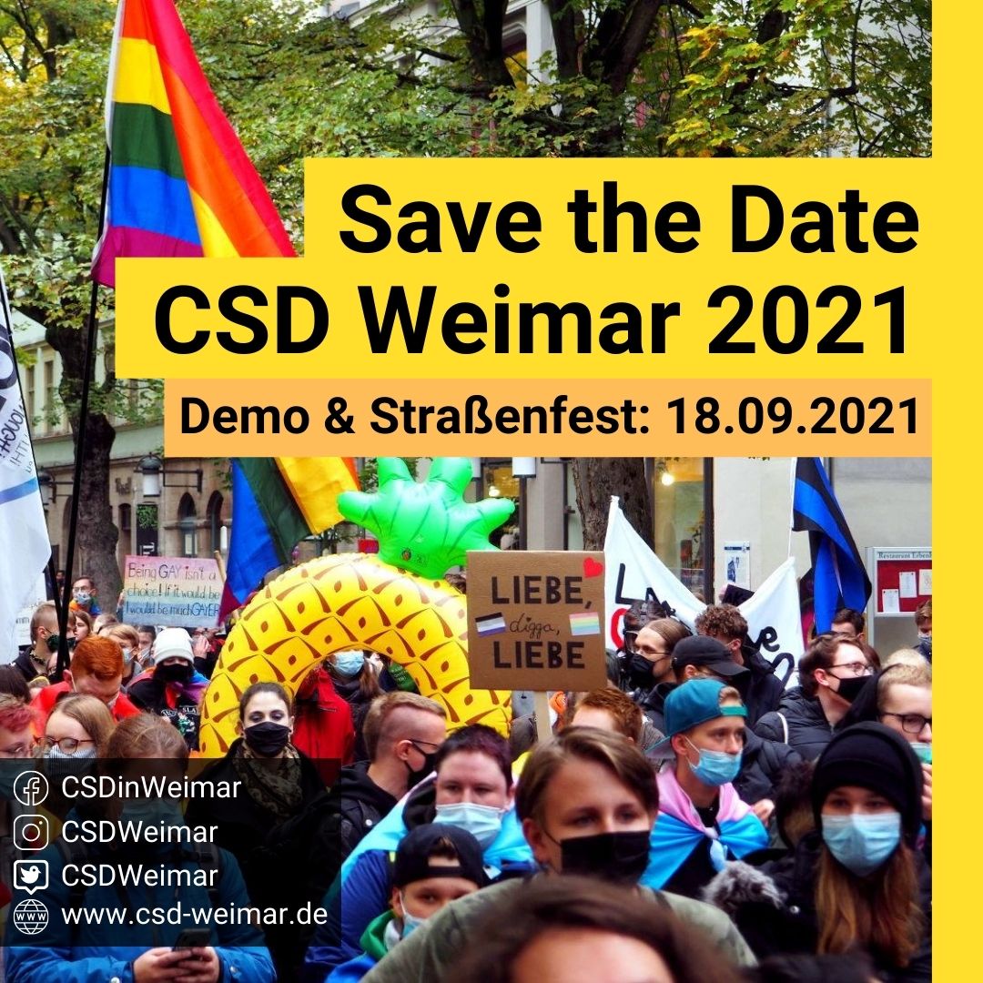 Safe the Date: CSD Weimar 2021