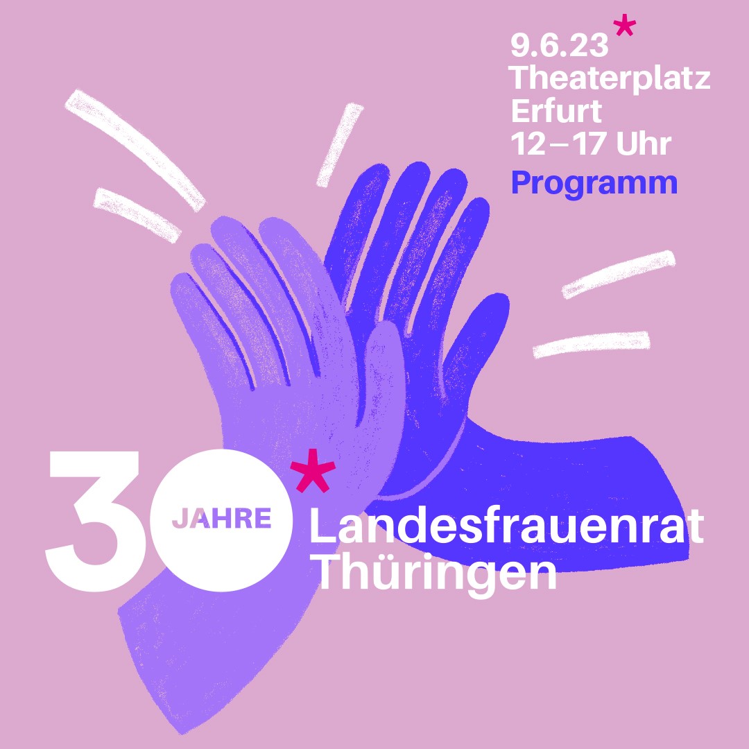 Sharepic 1 zum Jubiläum 30 Jahre Landesfrauenrat Thüringen