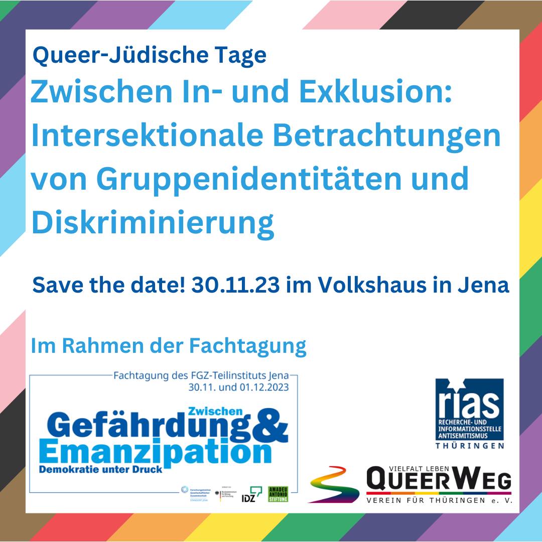 Sharepic zum Panel zur den Queer-Jüdischen Tagen 2023