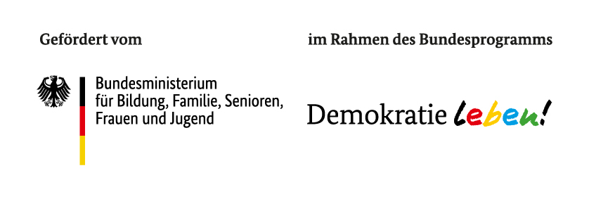 Förderlogo BMFSFJ & Demokratie leben!