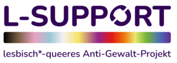 Logo L-Support lebisch*-queeres Anti-Gewalt-Projekt