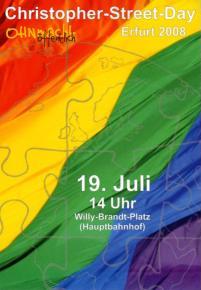 Flyer CSD Erfurt 2008